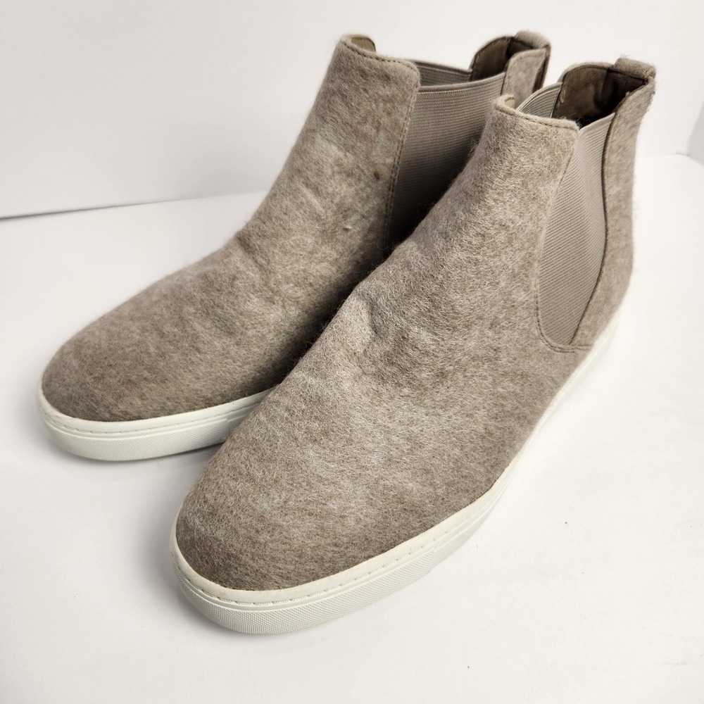Vince Women's High Top Wool Comfort Slip-On Sneakers Light Brown Size 9M